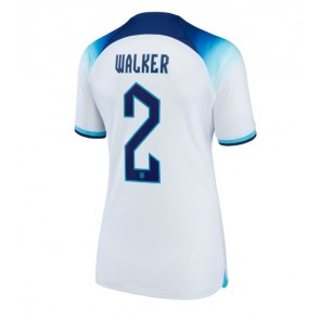 Anglia Kyle Walker #2 Koszulka Podstawowych Kobiety MŚ 2022 Krótki Rękaw